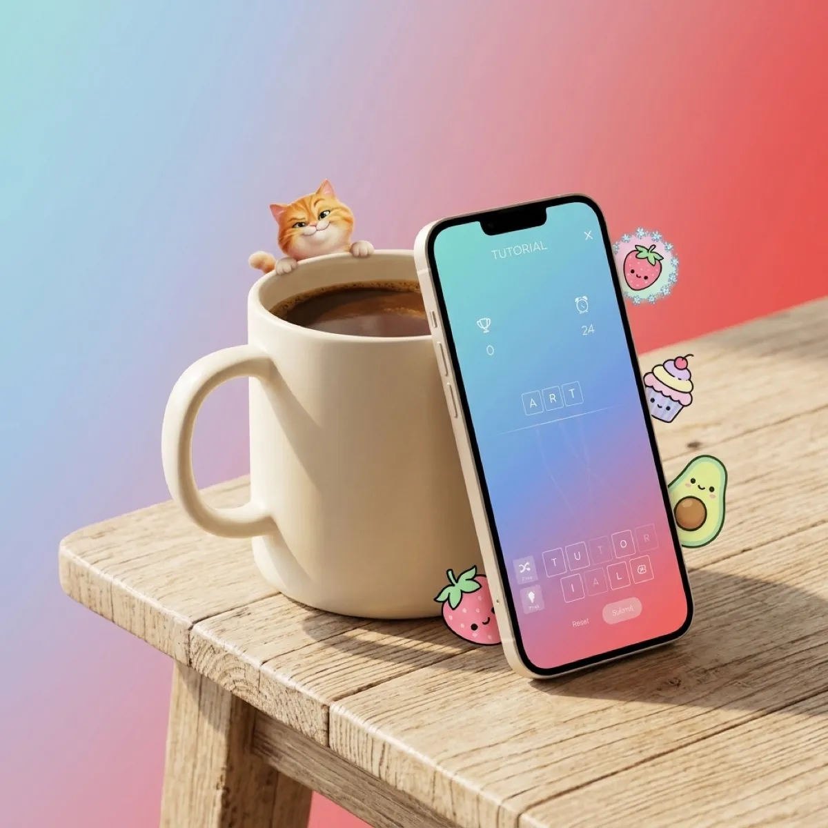 WordStress gameplay — timed word puzzle with bonus time